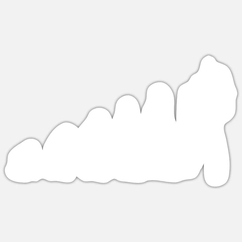 Bogenschießen Evolution Bogenschütze Geschenk - Sticker Größe S (10 x 10 cm) - Mattweiß