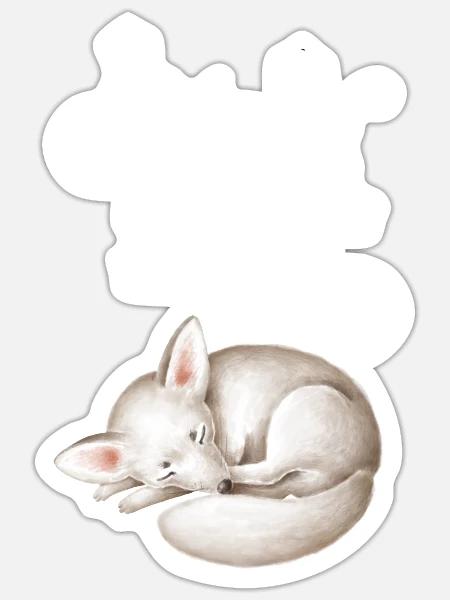Nachthemd Schlafanzug Pyjama Schlafen Langschläfer - Sticker Größe S (10 x 10 cm) - Mattweiß