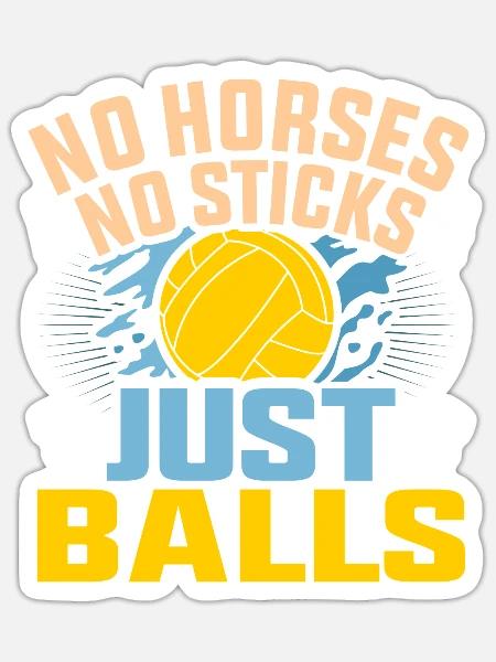 Wasserball - Sticker Größe S (10 x 10 cm) - Mattweiß