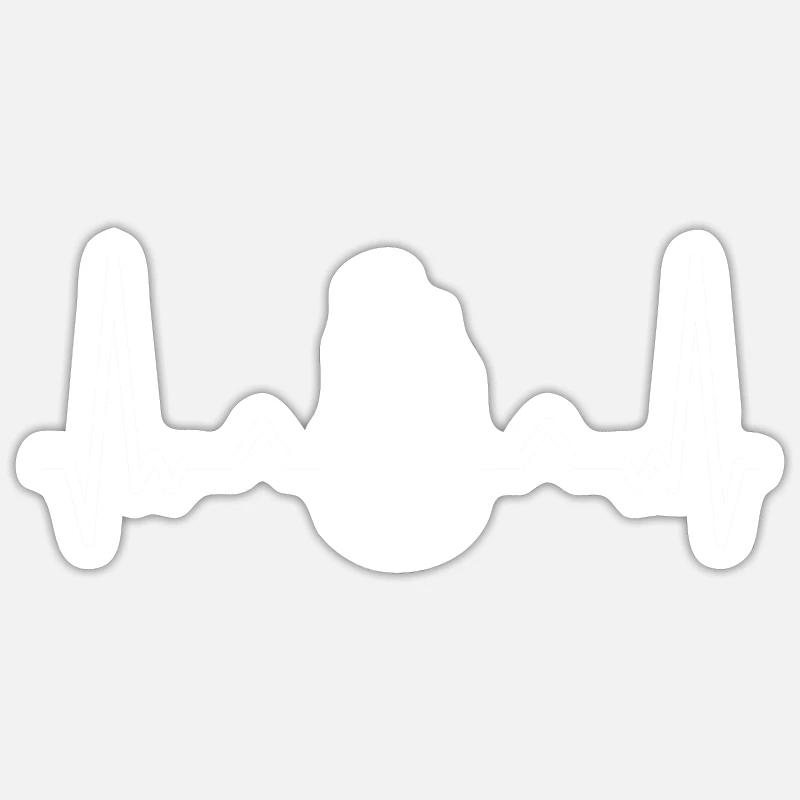 Winter cold - Sticker size S (10 x 10 cm) - white matte