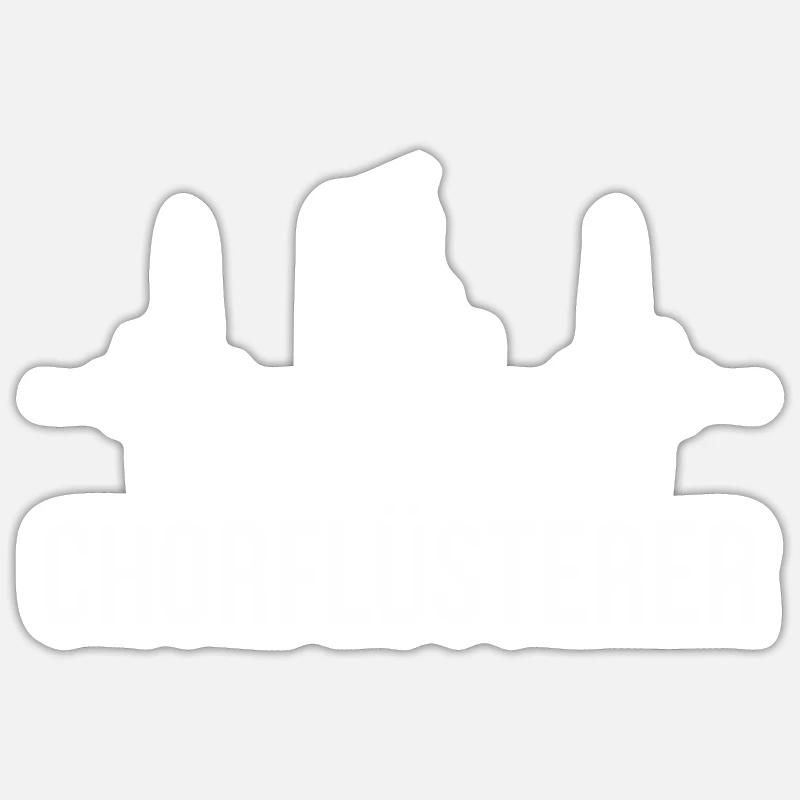 Chorleiter Dirigent Herzschlag Sticker Größe S (10 x 10 cm)