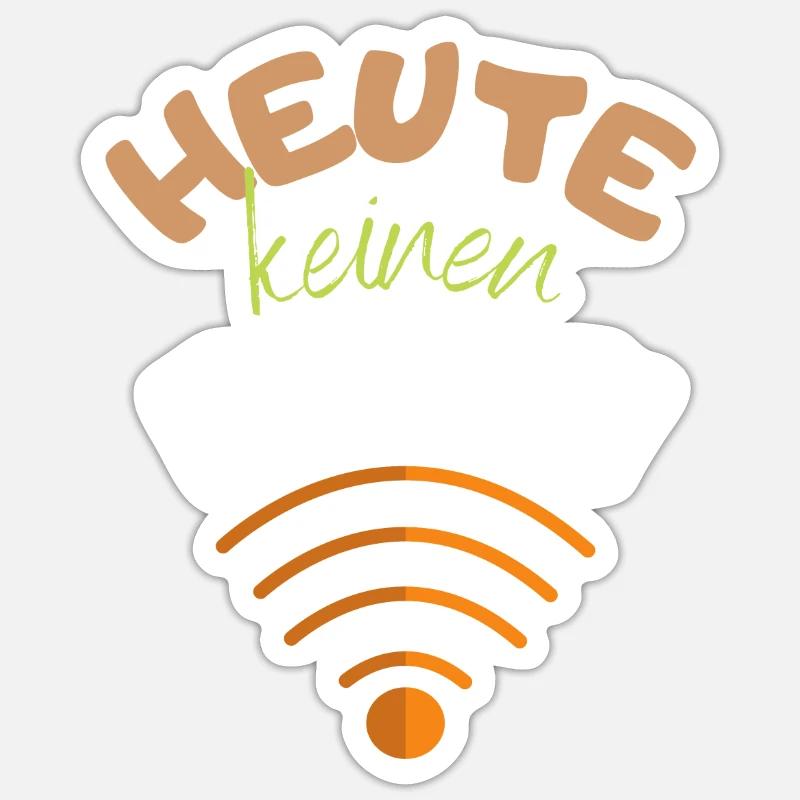 TODAY NO E-LAN - VERY LISTLESS - NO NETWORK Sticker size S (10 x 10 cm)