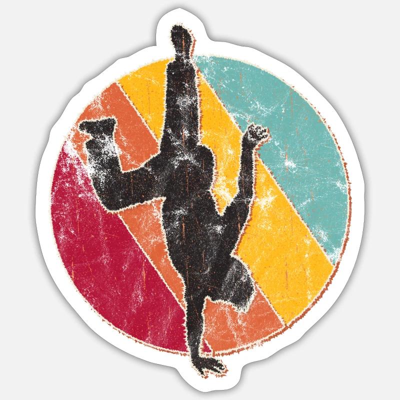 Breakdance b-boy gift - Sticker size S (10 x 10 cm) - white matte