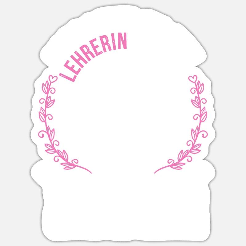 Lehrerin Spruch Schulpädagogin Leidenschaft - Sticker Größe S (10 x 10 cm) - Mattweiß