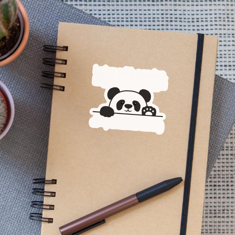 Python Programmierer IT Nerd Panda Programmierung Sticker Größe S (10 x 10 cm)