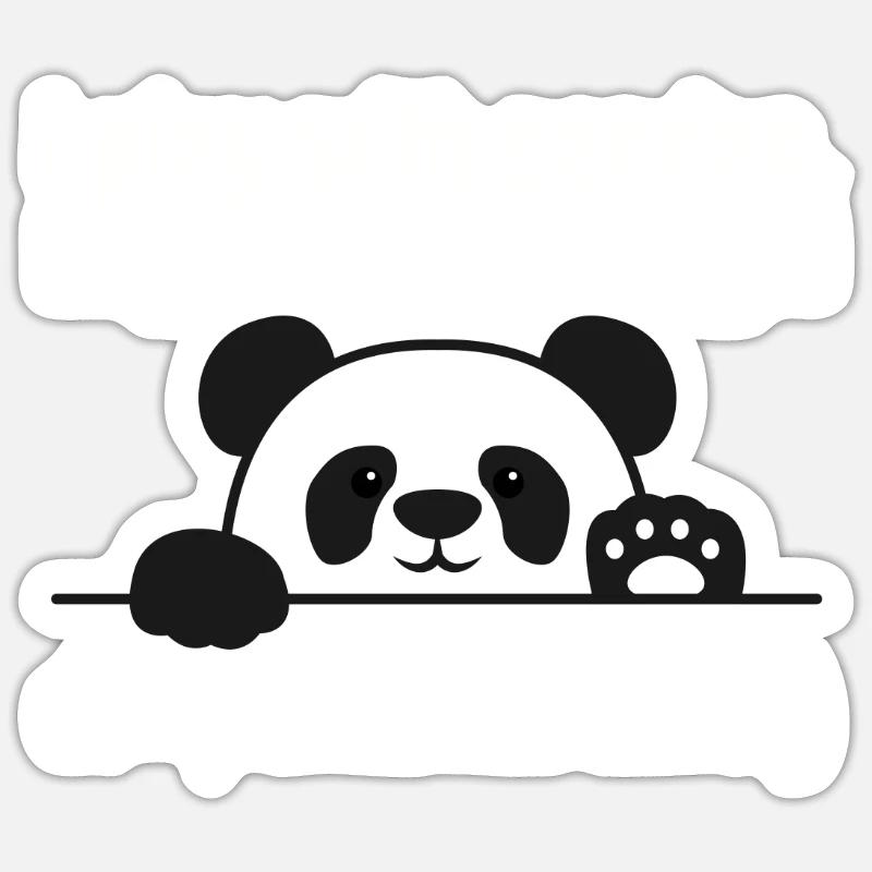 Programmeur Python Programmation panda nerd informatique Sticker taille S (10 x 10 cm)