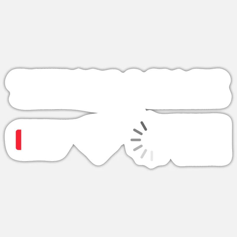 Things I Hate No Reception Battery Empty Things Hate Sticker size S (10 x 10 cm)