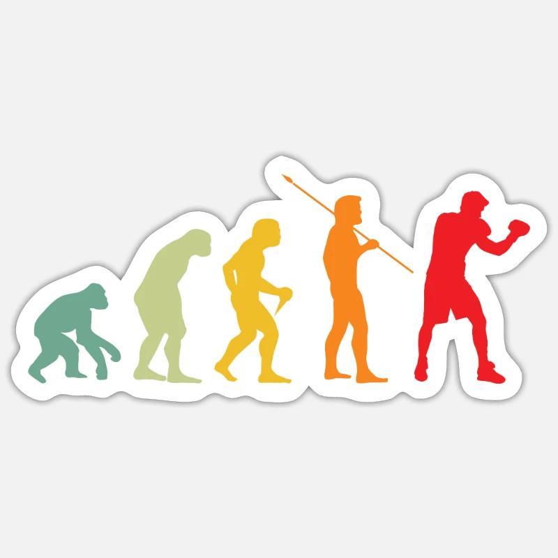 Boxing evolution boxing Sticker size S (10 x 10 cm)