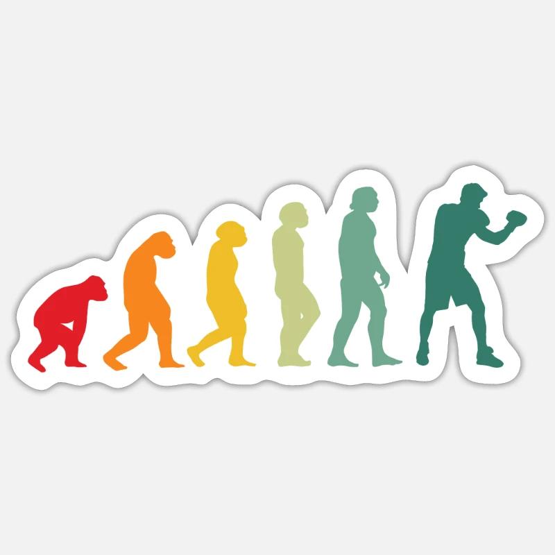 Boxe Evolution Boxe Sticker taille S (10 x 10 cm)