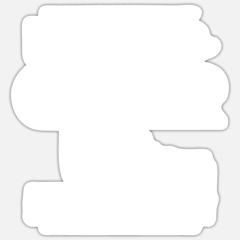 Tondeuse à gazon drôle d’herbe Unité de tonte Cadeau de commande Sticker taille S (10 x 10 cm)