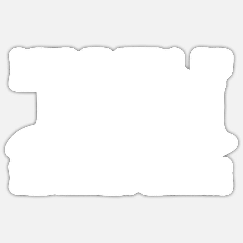 Golf men golf course - Sticker size S (10 x 10 cm) - white matte