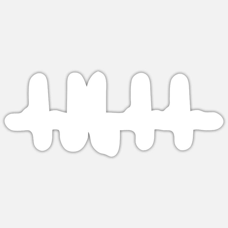 Cadeaux pour coiffeur - Sticker taille S (10 x 10 cm) - blanc mat