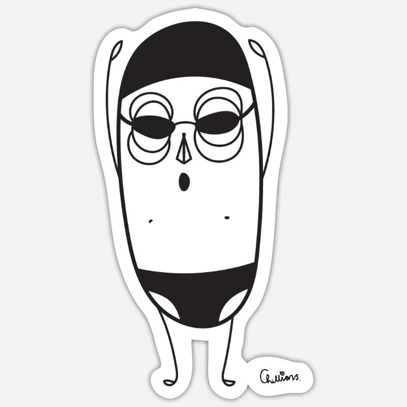 Chillions float Sticker size S (10 x 10 cm)