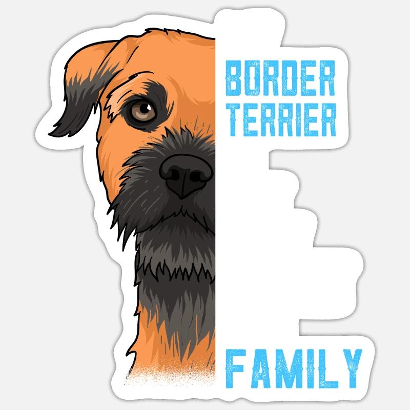 Border Terrier gift idea - Sticker size S (10 x 10 cm) - white matte