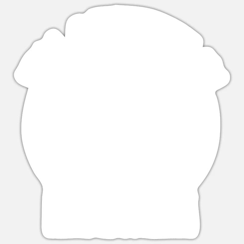 Mähdrescher spruch - Sticker Größe S (10 x 10 cm) - Mattweiß
