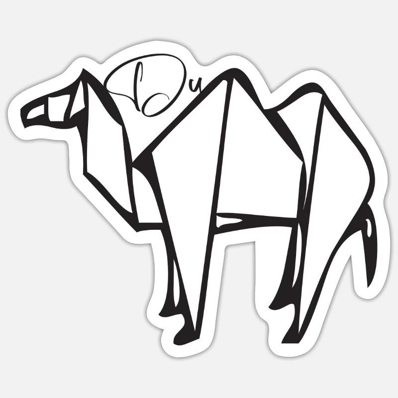 Du Kamel Sticker Größe S (10 x 10 cm)