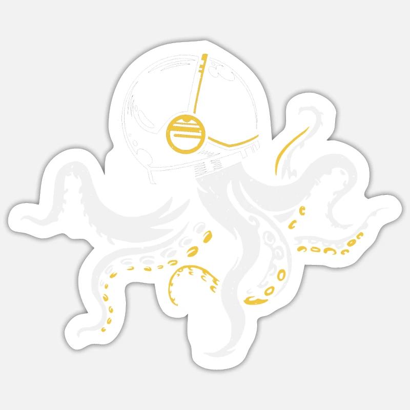 Astronaut moon outer space outer space planet galaxy Sticker size S (10 x 10 cm)