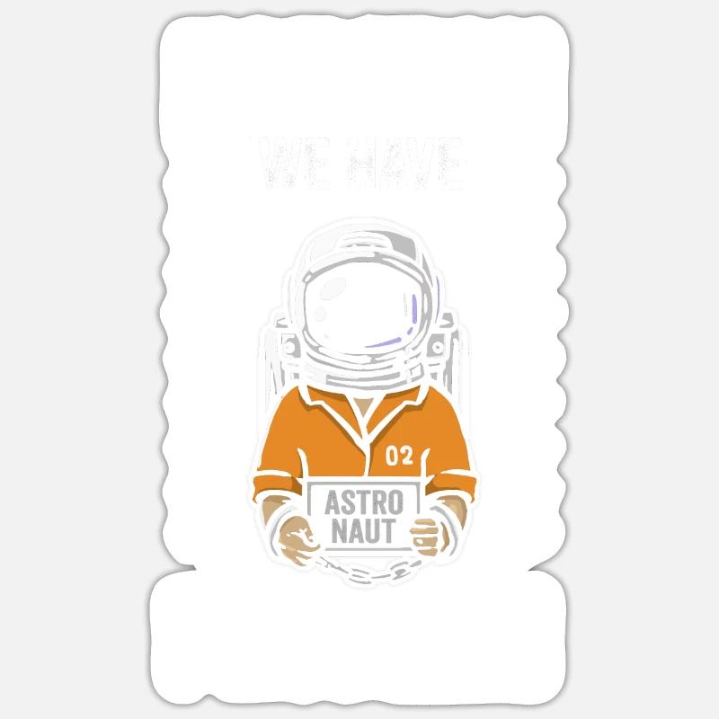 Astronaut moon outer space outer space planet galaxy Sticker size S (10 x 10 cm)