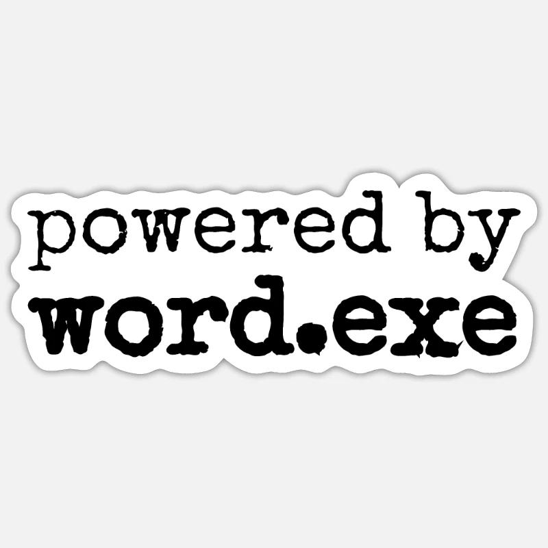 CS: GO alimenté par word.exe meme Sticker taille S (10 x 10 cm)