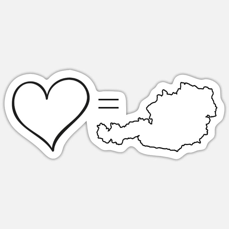 Austria Sticker size S (10 x 10 cm)