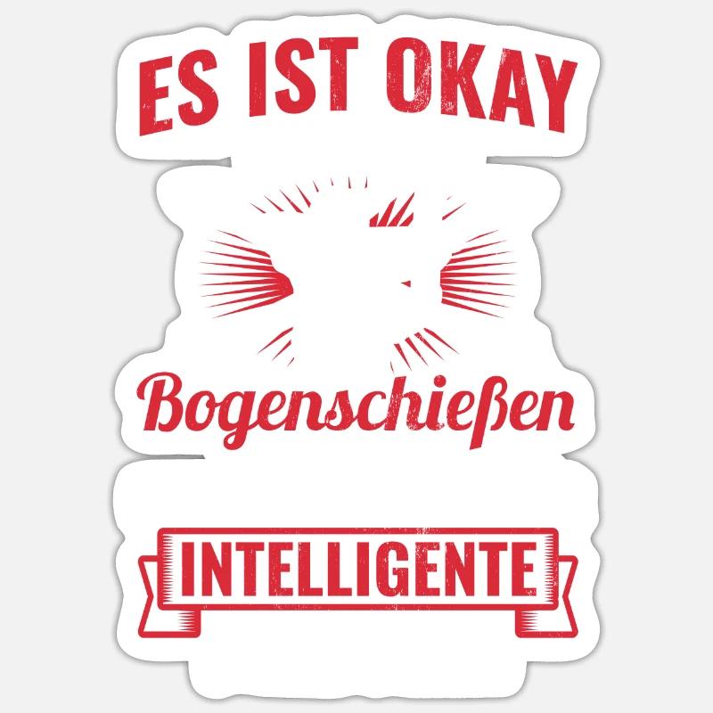 Bogenschießen Sticker Größe S (10 x 10 cm)