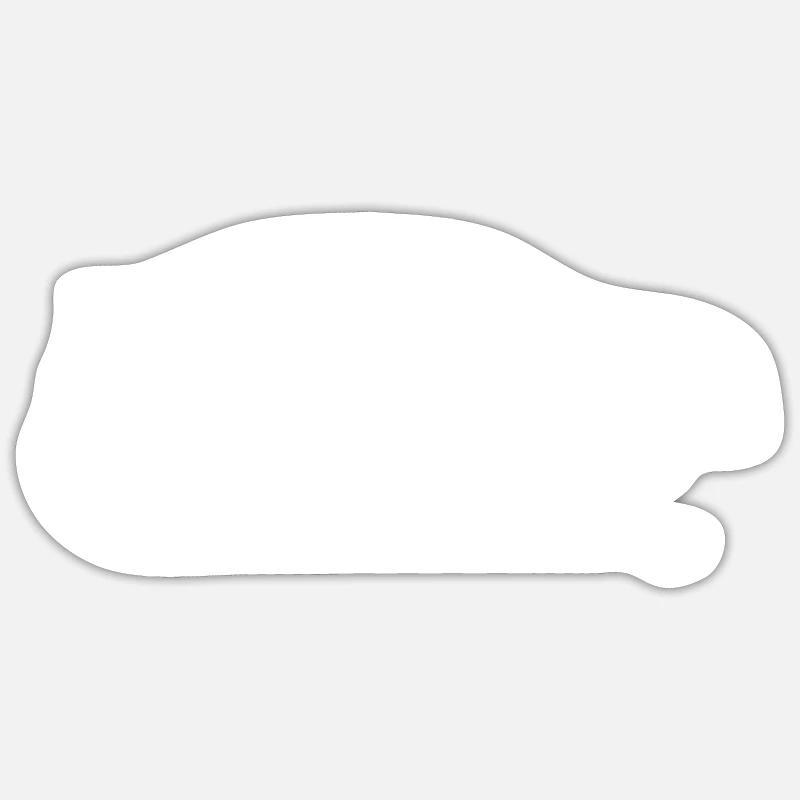 Elektroauto - Sticker Größe S (10 x 10 cm) - Mattweiß