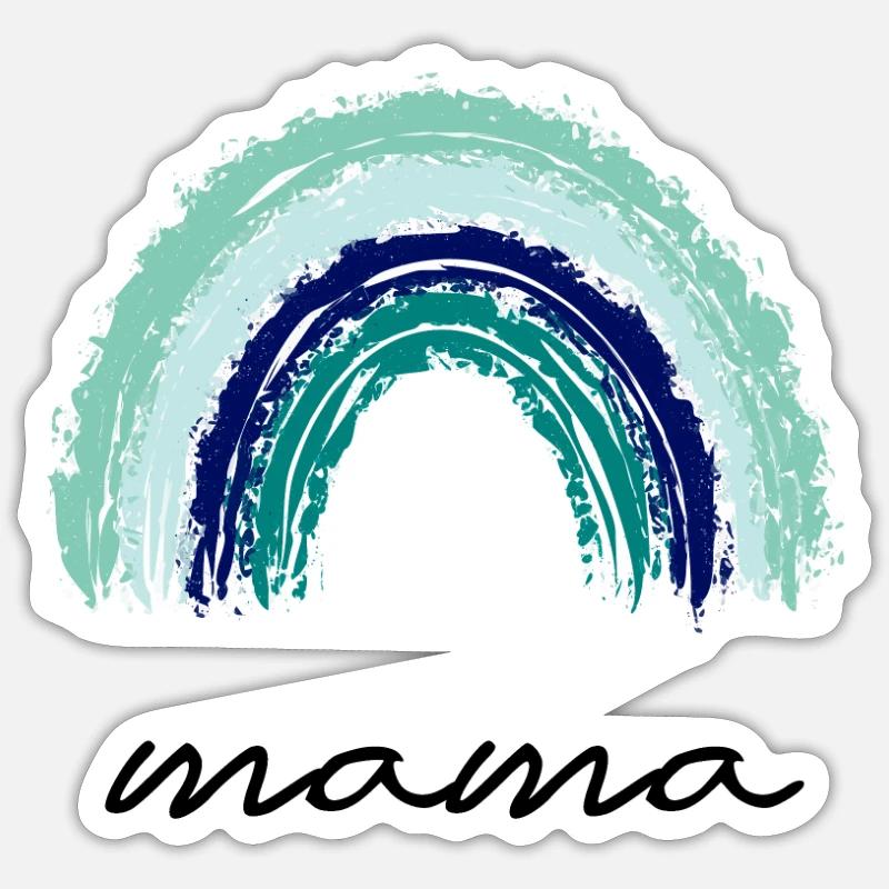 mummy - Sticker size S (10 x 10 cm) - white matte