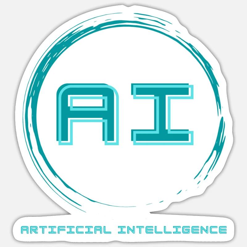 Artificial Intelligence - Künstliche Intelligenz Sticker Größe S (10 x 10 cm)