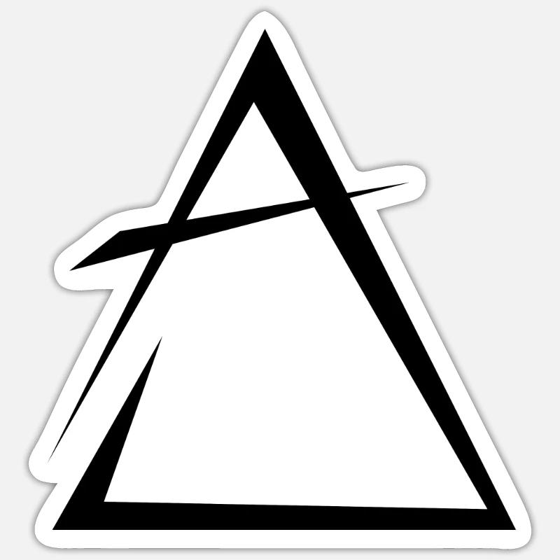 Élément air - Sticker taille S (10 x 10 cm) - blanc mat