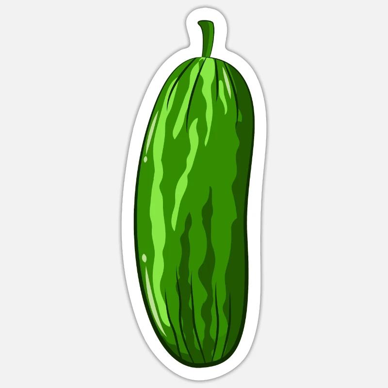 cucumber Sticker size S (10 x 10 cm)