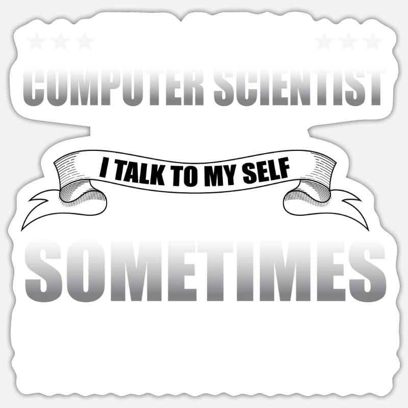 computer scientist Sticker size S (10 x 10 cm)