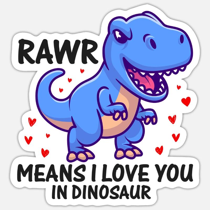 La Saint-Valentin - Sticker taille S (10 x 10 cm) - blanc mat