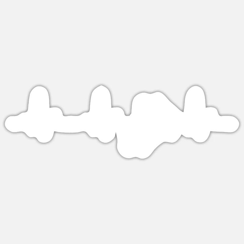 Puzzle de sensibilisation à l'autisme - Sticker taille S (10 x 10 cm) - blanc mat
