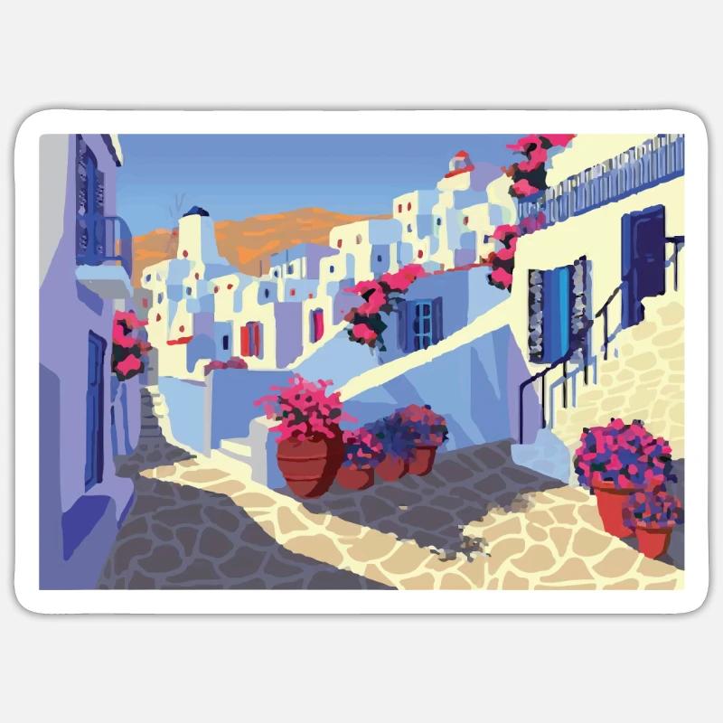 Greece - Sticker Größe S (10 x 10 cm) - Mattweiß