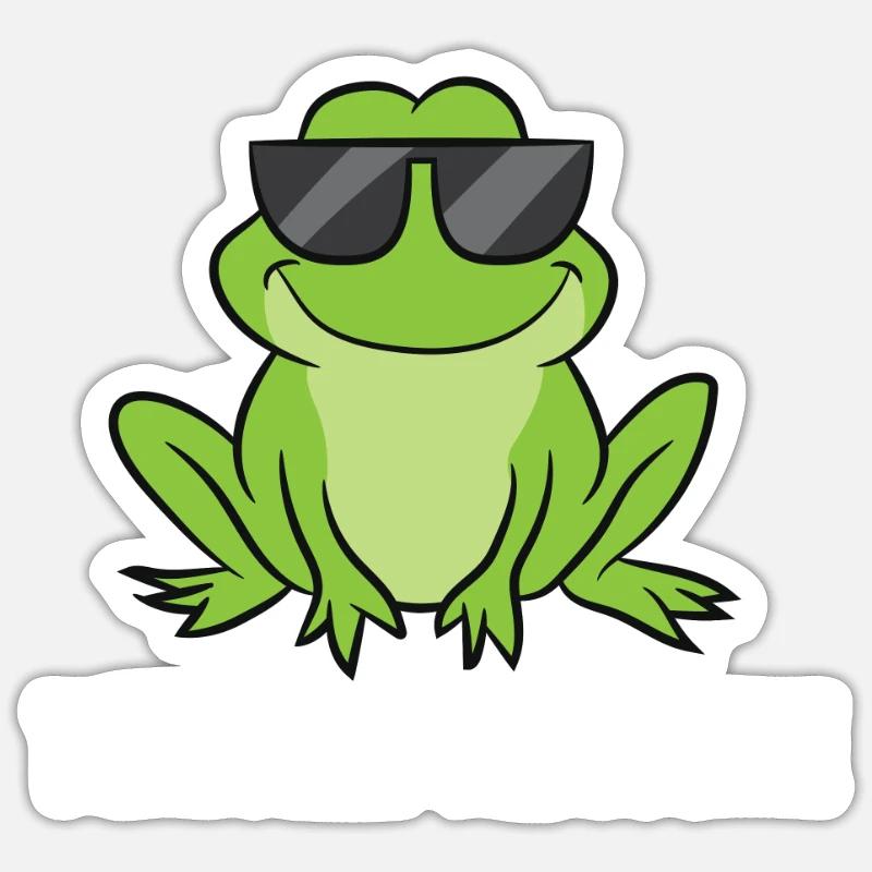 Frog Lover Gift Toadally Awesome Love Frogs Sticker Größe S (10 x 10 cm)