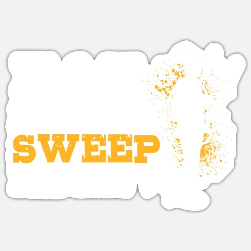 chimney sweeper - Sticker size S (10 x 10 cm) - white matte