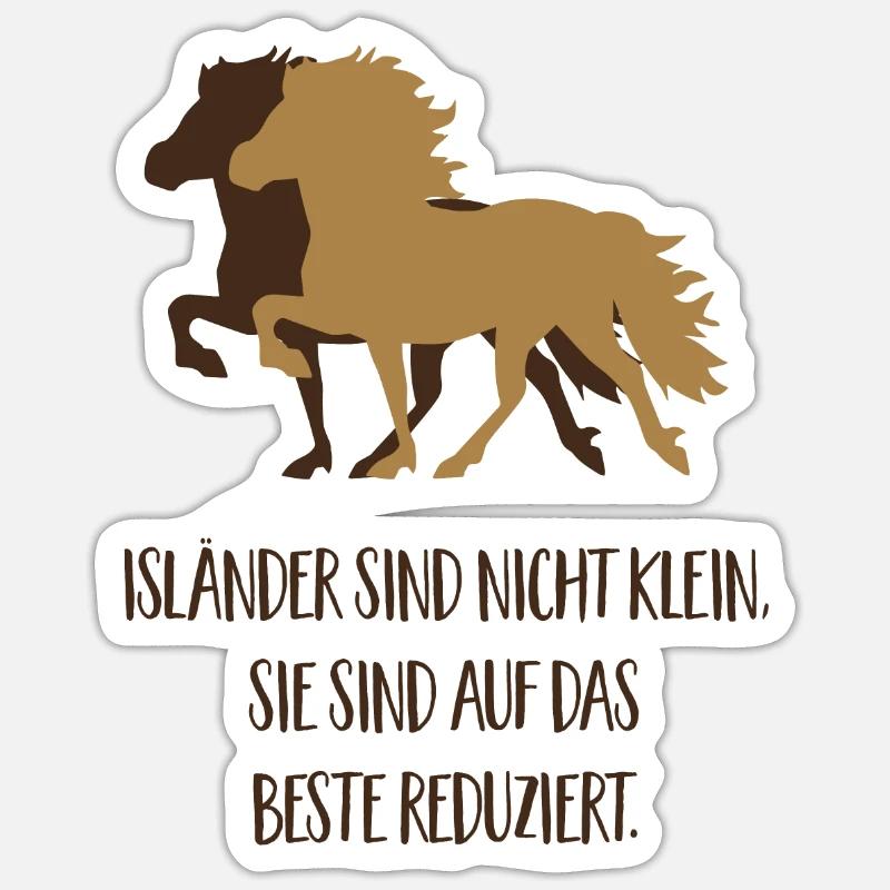 isländer - Sticker Größe S (10 x 10 cm) - Mattweiß