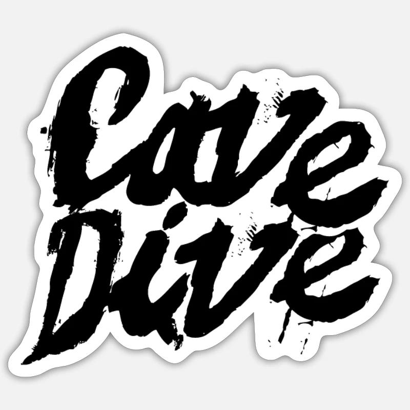 Cave Diving Cave Cave Diver Cave Diving Sticker size S (10 x 10 cm)