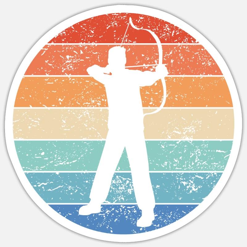 Archery Archery Archery Archery Gift Sticker size S (10 x 10 cm)