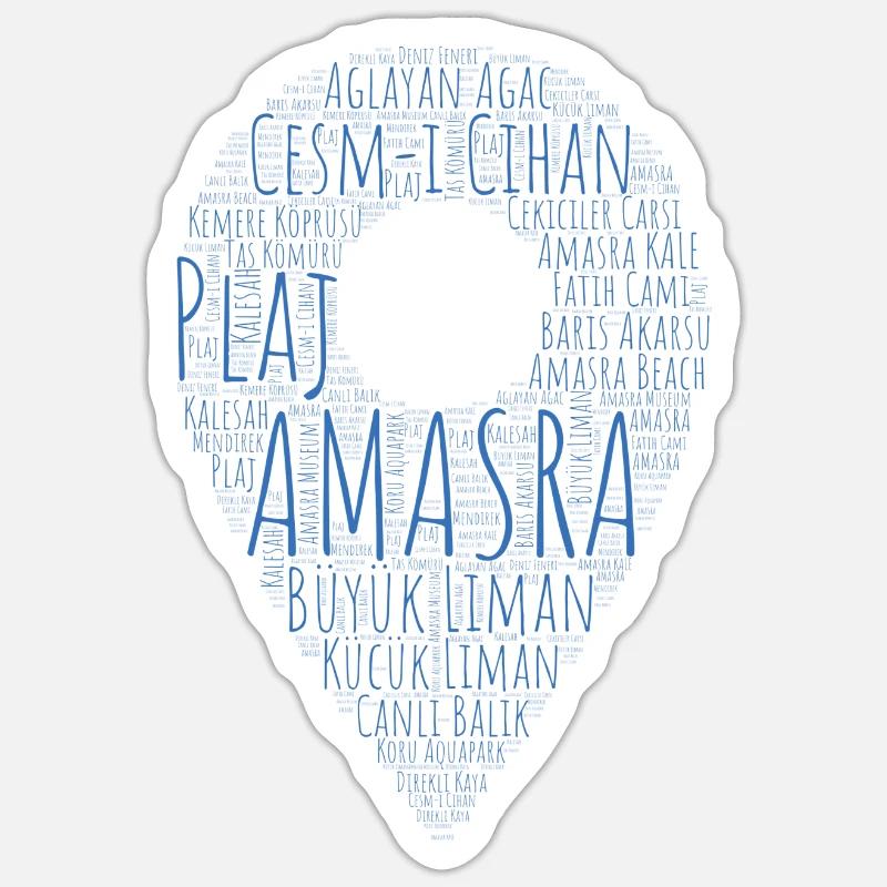 AMASRA BARTIN 74 Geschenk Cesmi Cihan Geschenkidee Sticker Größe S (10 x 10 cm)