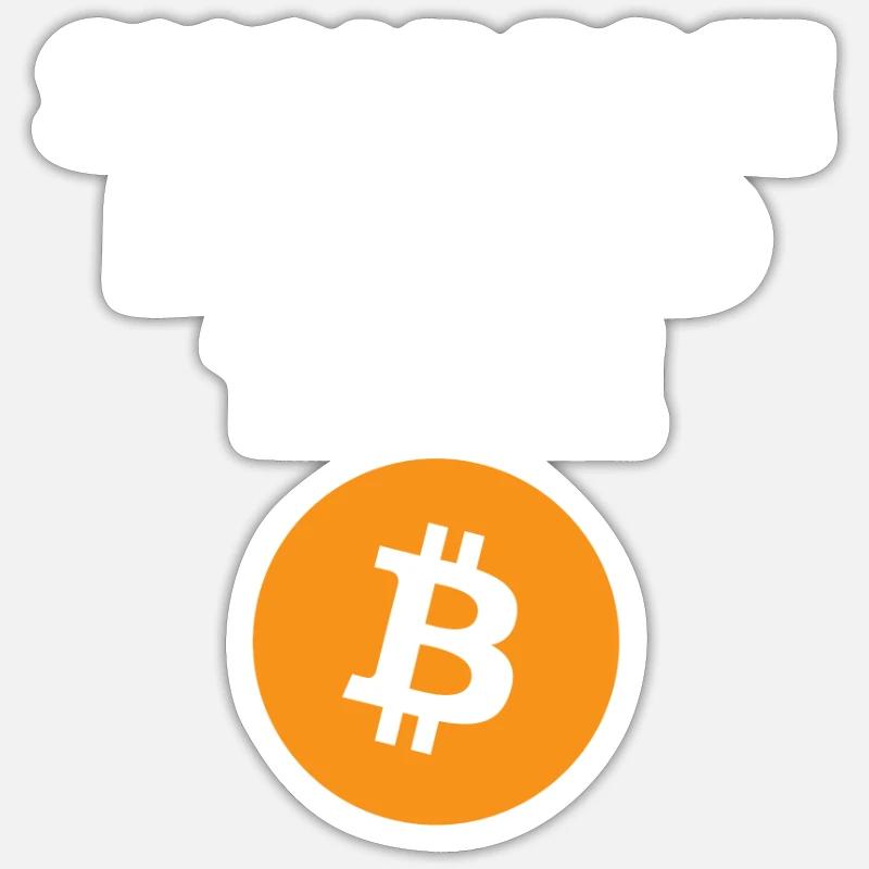 Aurait dû m’écouter Bitcoin - Sticker taille S (10 x 10 cm) - blanc mat