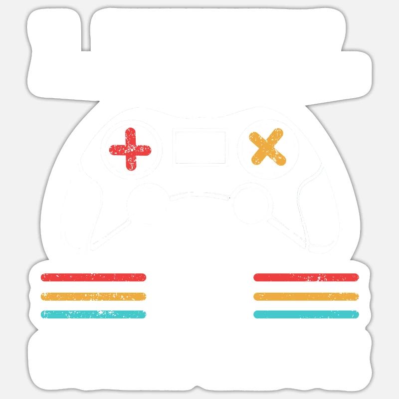 Geburtstag Level 9 Complete Gaming Controller Sticker Größe S (10 x 10 cm)