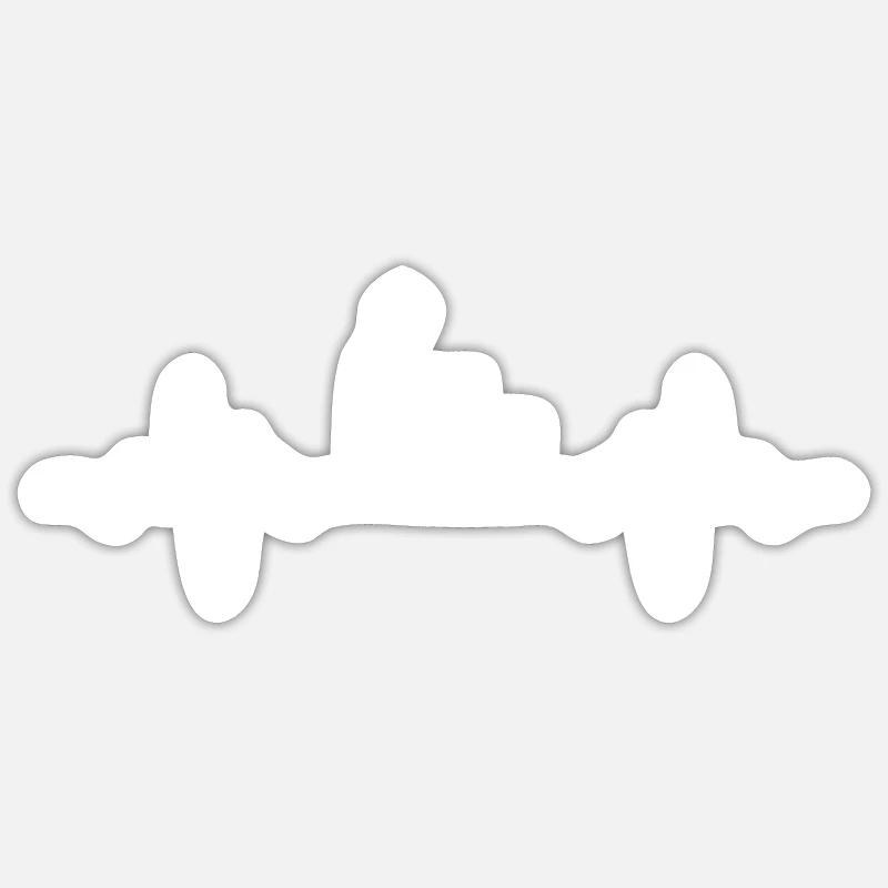 Masons gift - Sticker size S (10 x 10 cm) - white matte