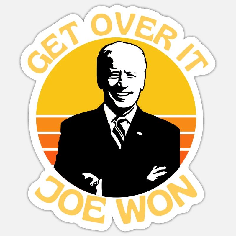Überwinde es Joe Won Pro Biden Sticker Größe S (10 x 10 cm)