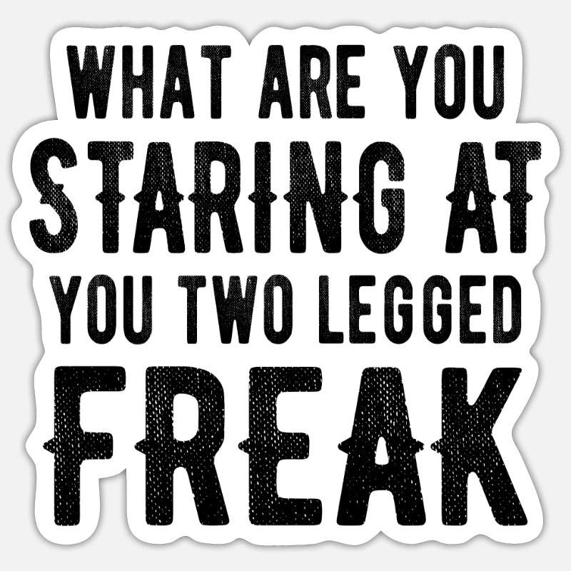 AMPUTEE: Two legged Freak Sticker Größe S (10 x 10 cm)