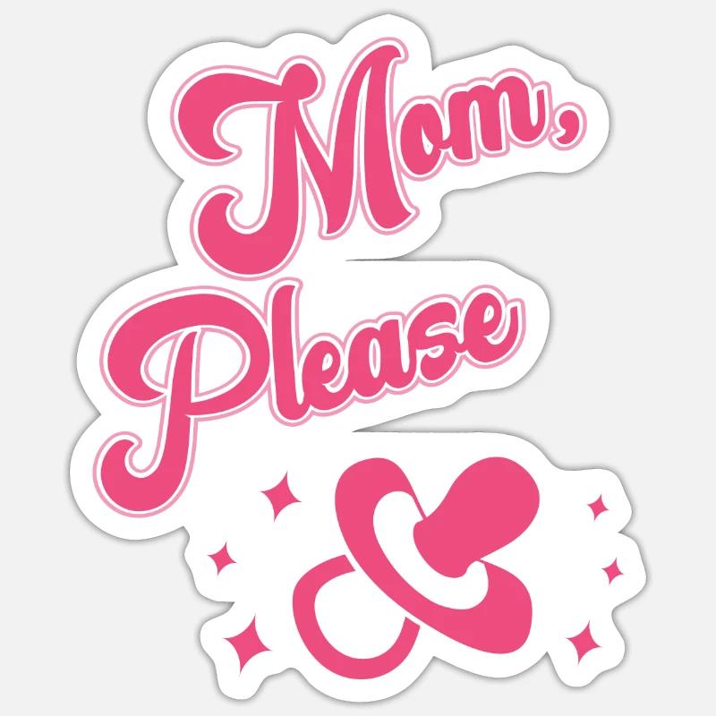 pacifier mom Sticker size S (10 x 10 cm)