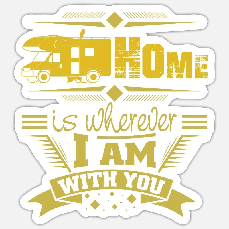 Camper - Sticker size S (10 x 10 cm) - white matte