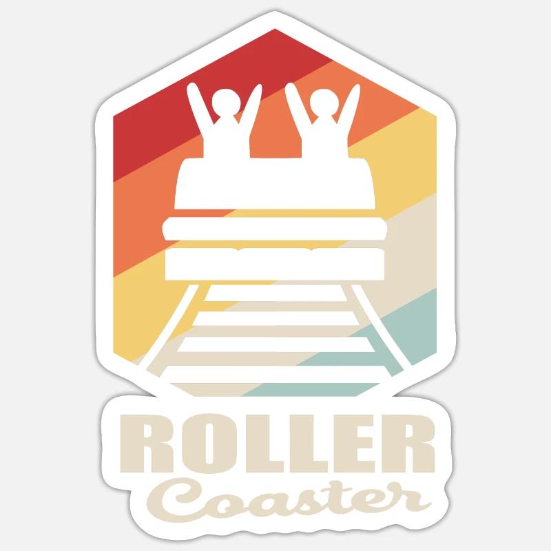 roller coaster Sticker size S (10 x 10 cm)
