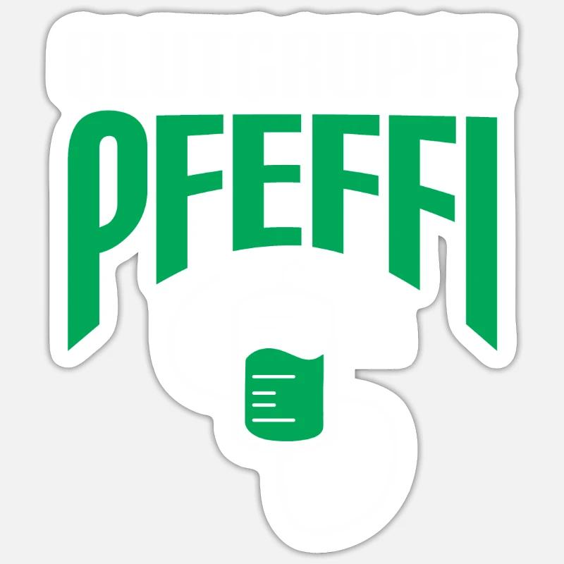 Pfefferminz Vatertag Muttertag Geburtstag Geschenk Sticker Größe S (10 x 10 cm)