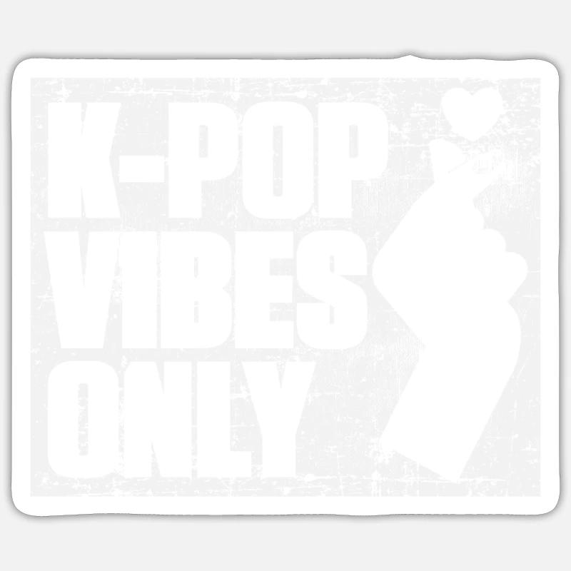 K-pop - Sticker size S (10 x 10 cm) - white matte